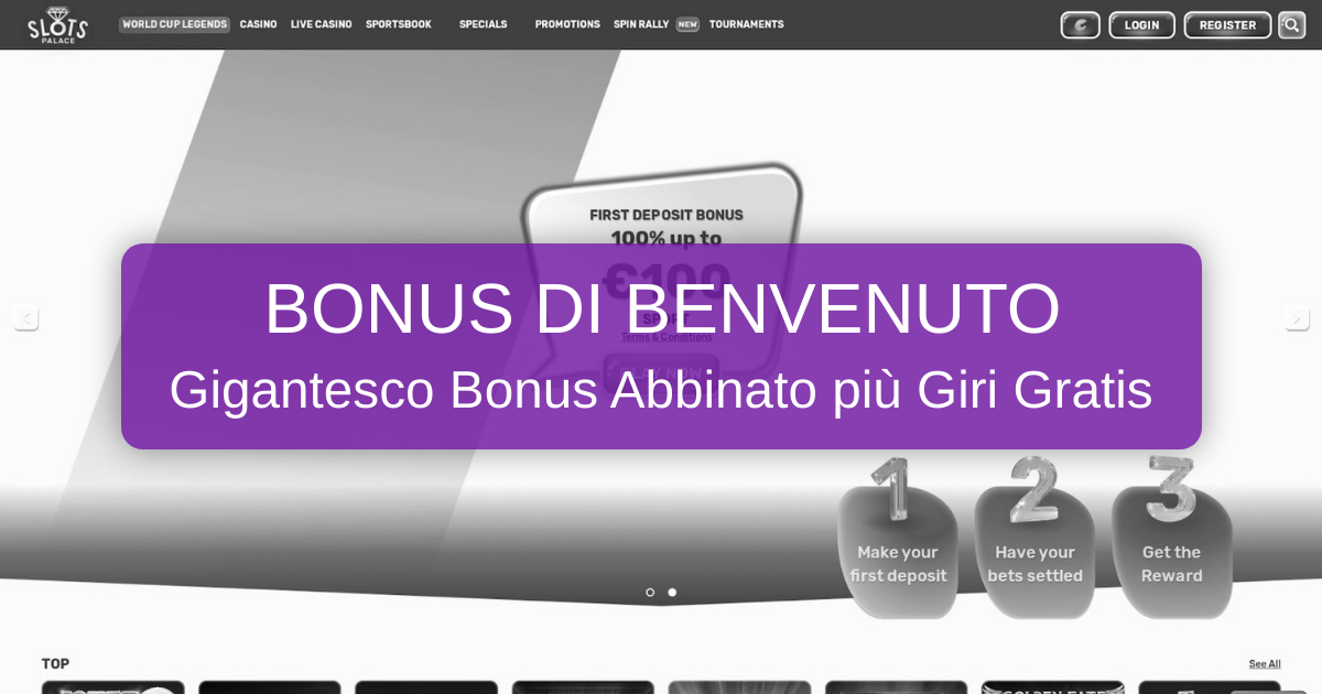 SlotsPalace Casino welcome bonus