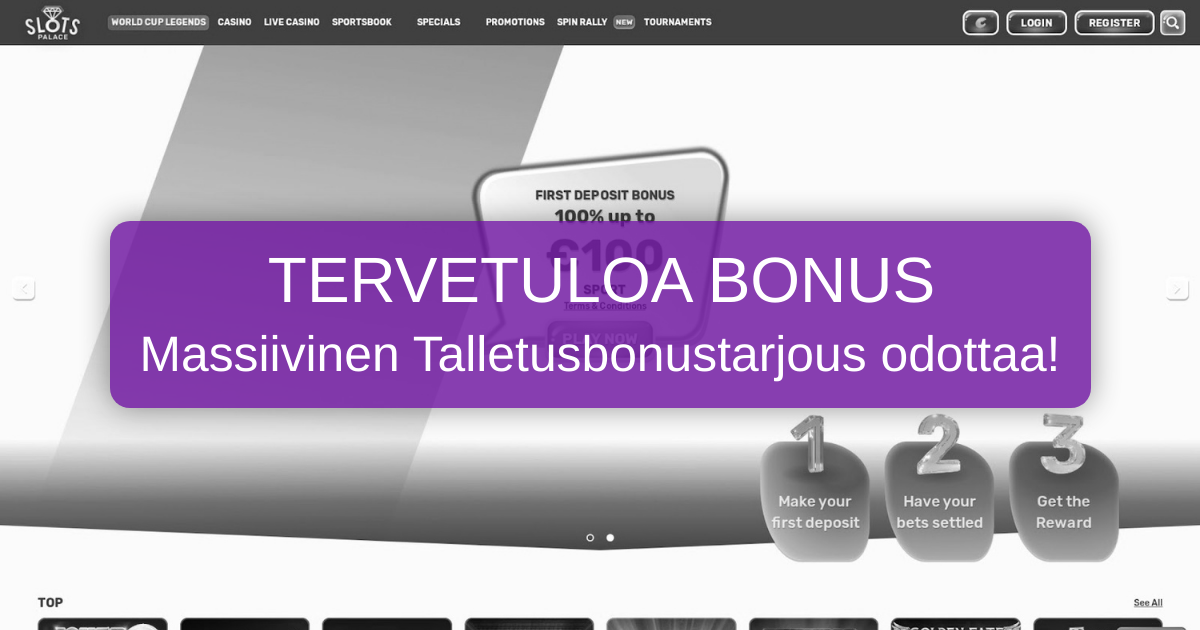 SlotsPalace Casino welcome bonus